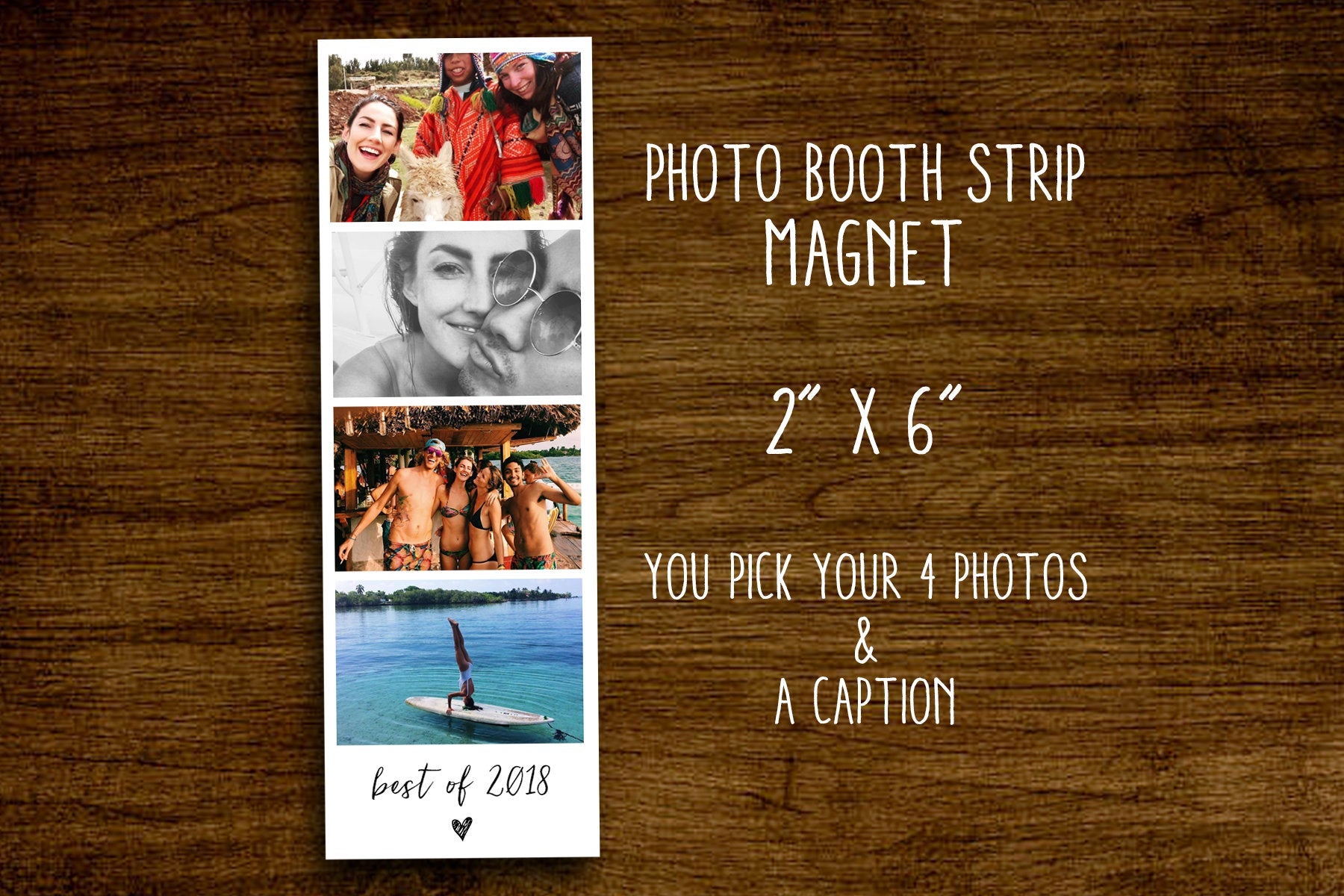 Personalized Photo Strip Magnet