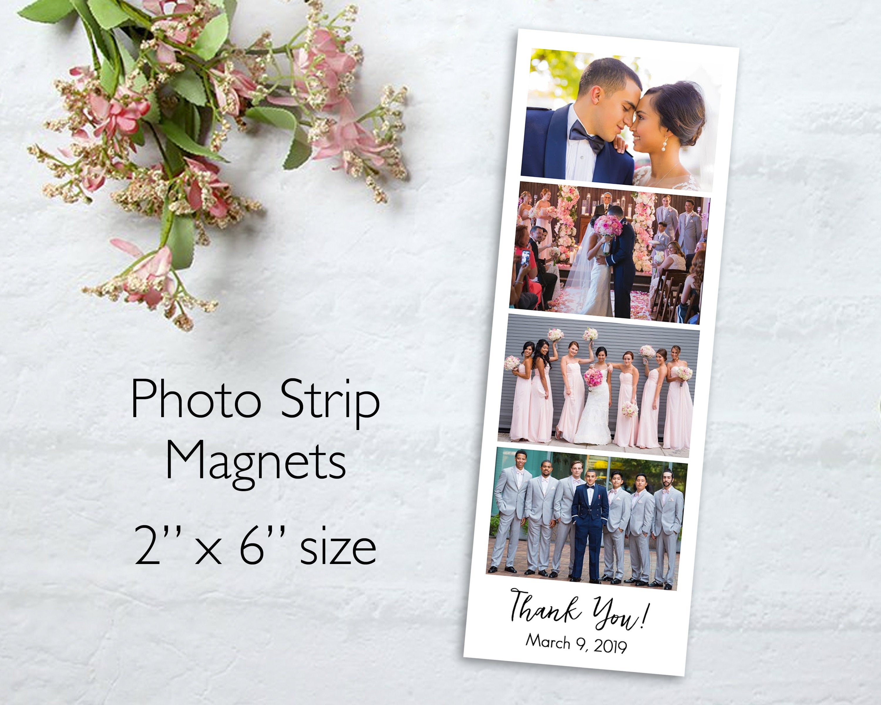 Personalized Photo Strip Magnet