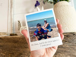 Load image into Gallery viewer, Personalized Photo Magnet Gift Mailed to a Loved One - Custom Photo Magnet and Natural Kraft Envelope
